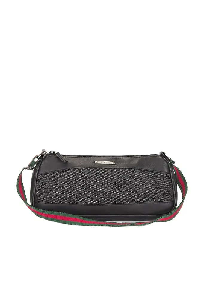 Gucci Gucci Denim Pochette Shoulder Bag | Image 1 Gucci Gucci Denim Pochette Shoulder Bag | Image 1