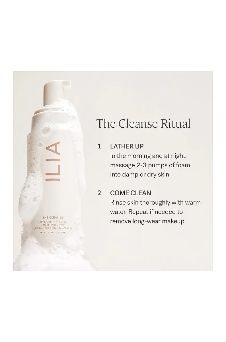 ILIA The Cleanse Soft Foaming Cleanser + Makeup Remover | Thumbnail 8 ILIA The Cleanse Soft Foaming Cleanser + Makeup Remover | Thumbnail 8