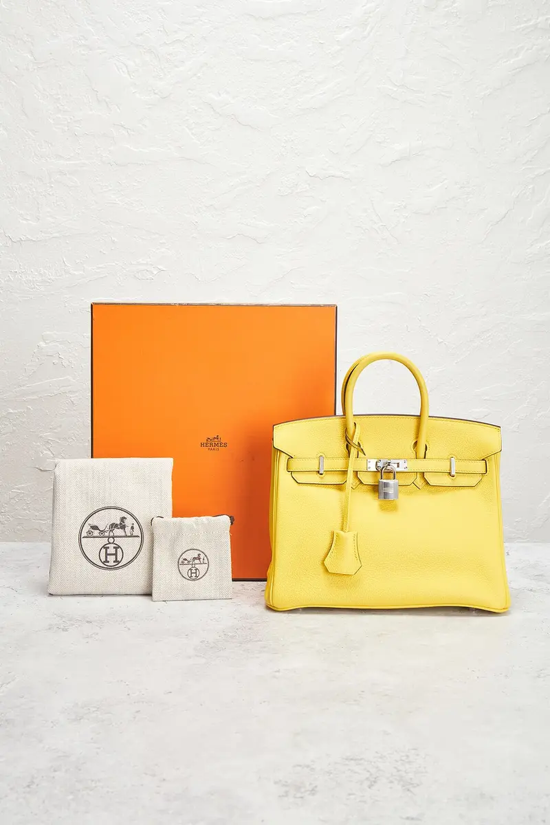 HERMÈS Hermes Taurillon Clemence Birkin 25 Handbag | Thumbnail 10 HERMÈS Hermes Taurillon Clemence Birkin 25 Handbag | Thumbnail 10