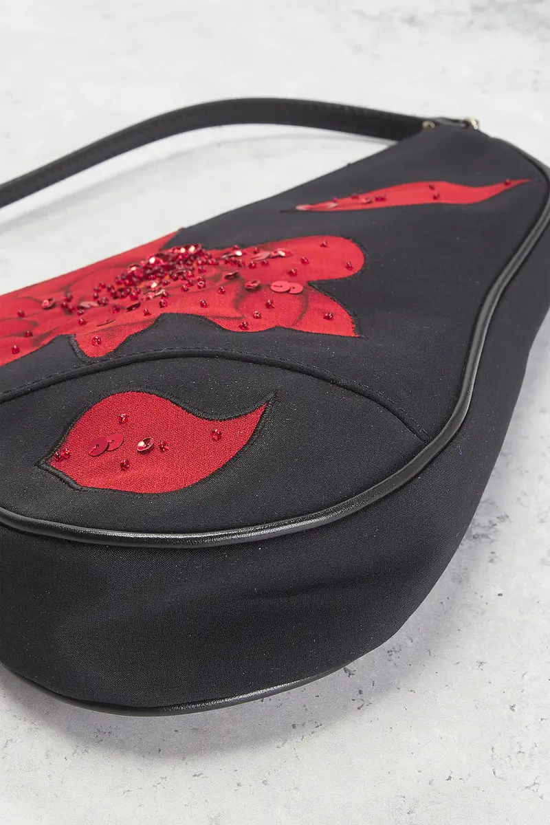 Dior Dior Satin Embroidered Limited Edition Mini Saddle Bag | Thumbnail 8 Dior Dior Satin Embroidered Limited Edition Mini Saddle Bag | Thumbnail 8