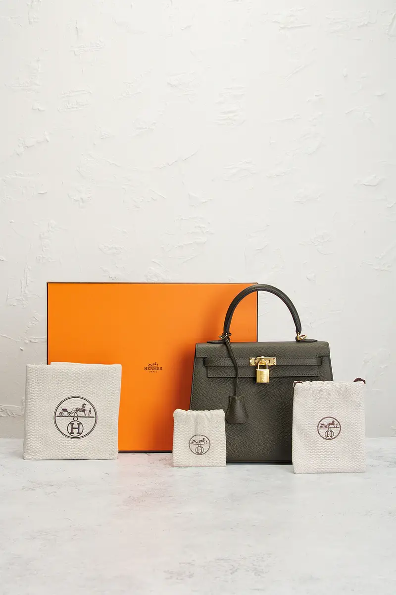 HERMÈS Hermes Epsom Kelly 25 Sellier Handbag | Thumbnail 8