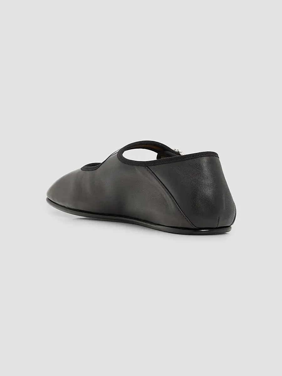 Bottega Veneta Women's Veneziana Nappa Leather Ballerina Flats | Thumbnail 4 Bottega Veneta Women's Veneziana Nappa Leather Ballerina Flats | Thumbnail 4