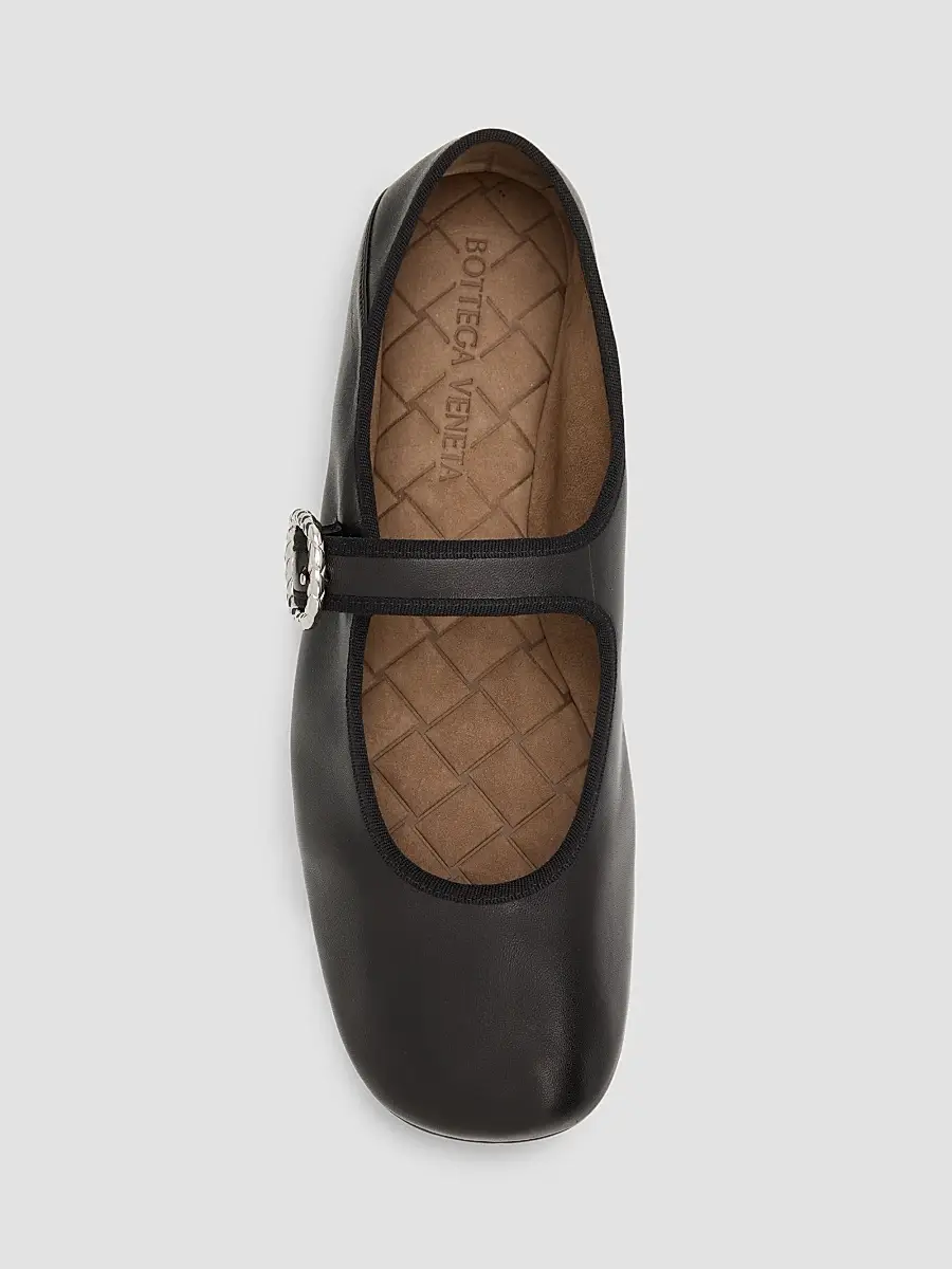 Bottega Veneta Women's Veneziana Nappa Leather Ballerina Flats | Thumbnail 6 Bottega Veneta Women's Veneziana Nappa Leather Ballerina Flats | Thumbnail 6
