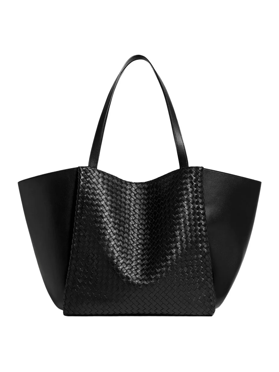 Women's Large Corso Intrecciato Leather Tote Bag Women's Large Corso Intrecciato Leather Tote Bag