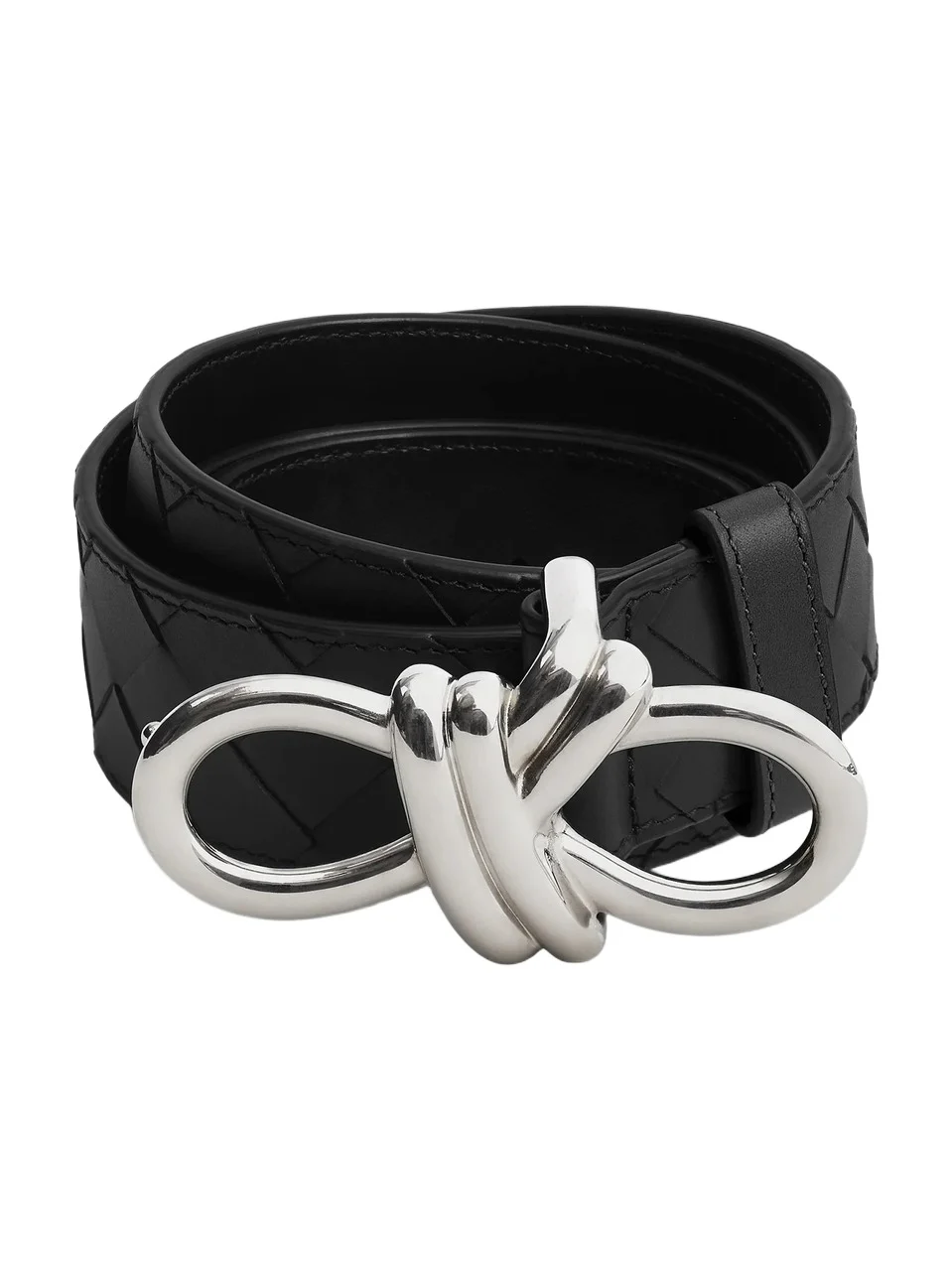 Bottega Veneta Men's Andiamo Knot-Belt Leather Belt
