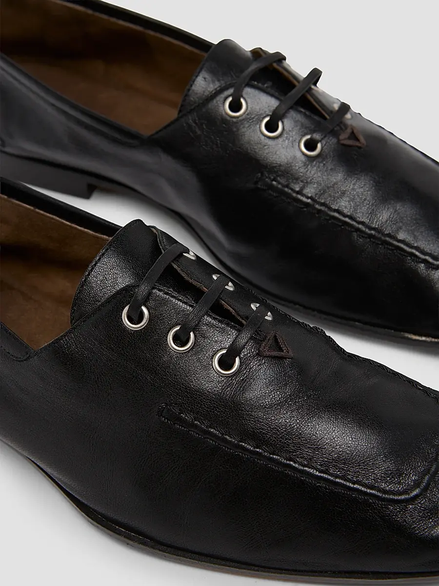 Bottega Veneta Women's Gino Lace-Up Leather Shoes | Thumbnail 5 Bottega Veneta Women's Gino Lace-Up Leather Shoes | Thumbnail 5