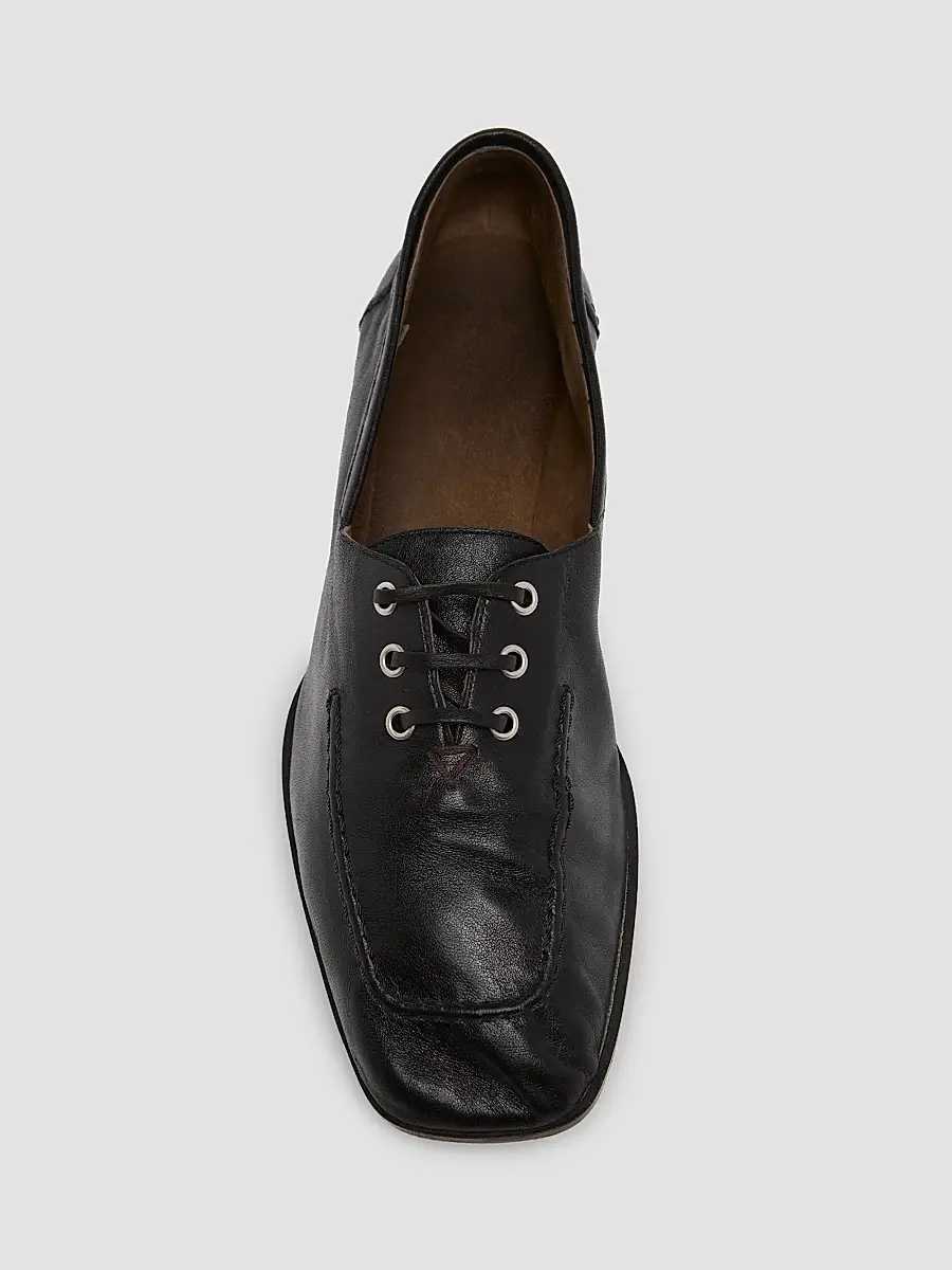 Bottega Veneta Women's Gino Lace-Up Leather Shoes | Thumbnail 6 Bottega Veneta Women's Gino Lace-Up Leather Shoes | Thumbnail 6