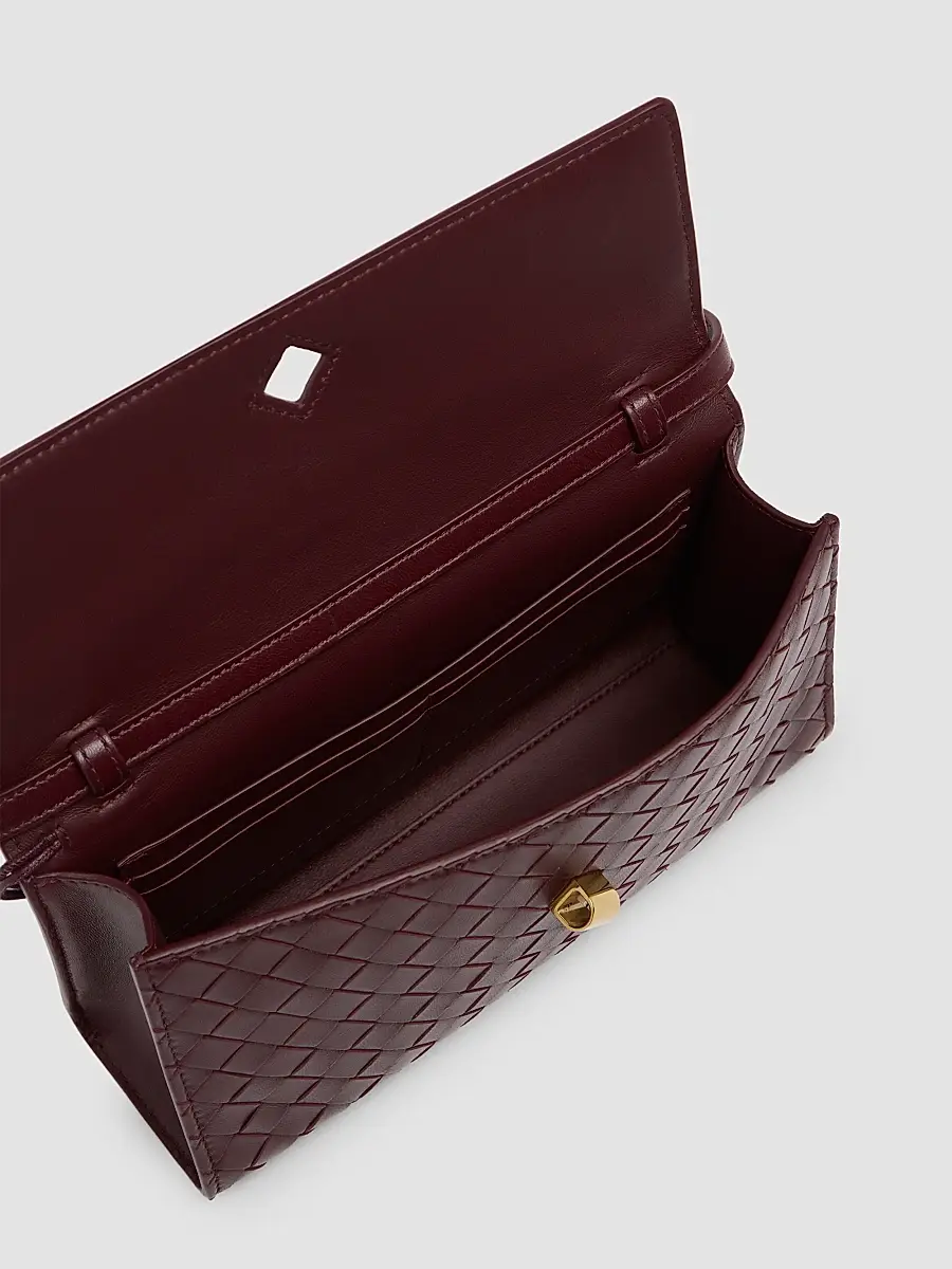 Bottega Veneta Women's Andiamo 25 Leather Clutch | Thumbnail 3 Bottega Veneta Women's Andiamo 25 Leather Clutch | Thumbnail 3
