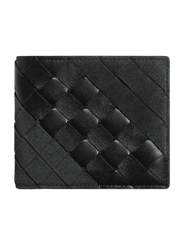 Bottega Veneta Men's Intrecciato Leather & Suede Bifold Wallet