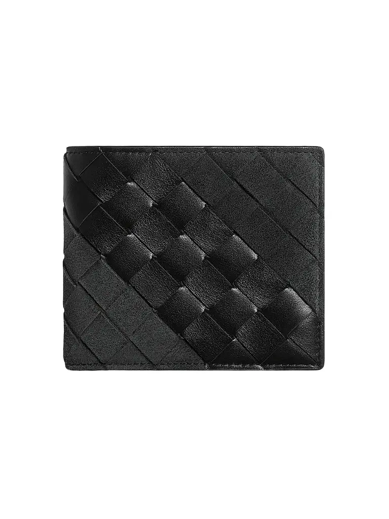 Bottega Veneta Men's Intrecciato Leather & Suede Bifold Wallet | Image 1 Bottega Veneta Men's Intrecciato Leather & Suede Bifold Wallet | Image 1