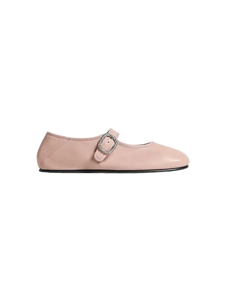 Bottega Veneta Women's Veneziana Nappa Leather Ballerina Flats | Image 1 Bottega Veneta Women's Veneziana Nappa Leather Ballerina Flats | Image 1