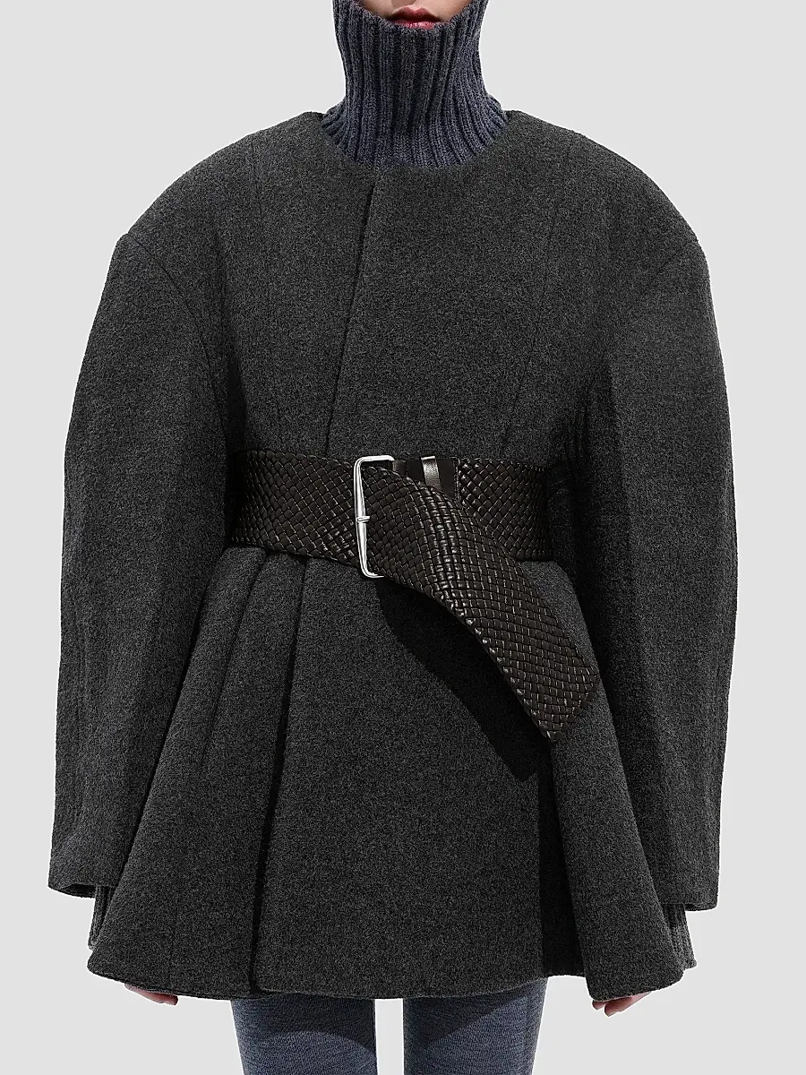 Bottega Veneta Women's Intrecciato Nappa Leather Belt | Thumbnail 2