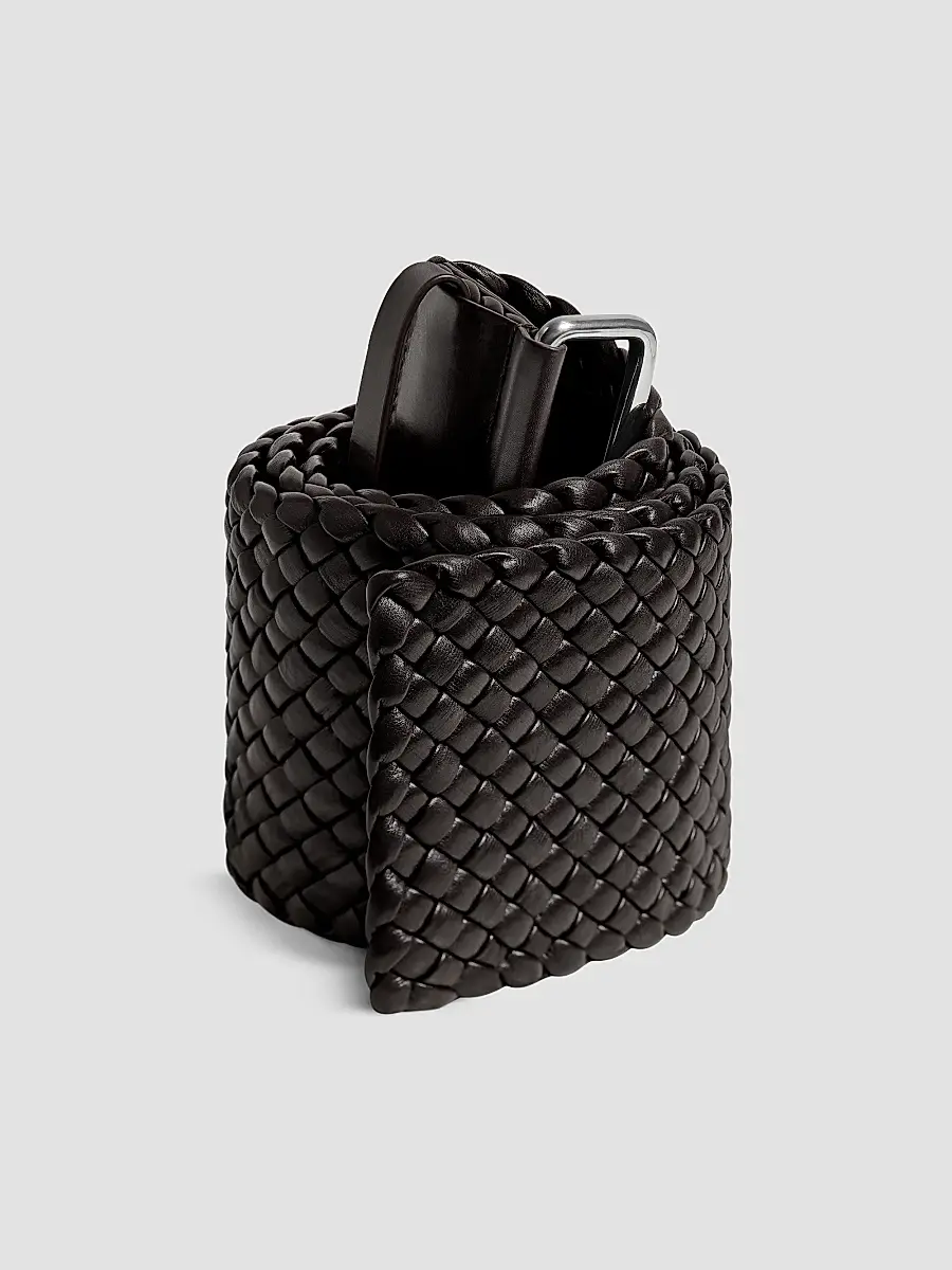 Bottega Veneta Women's Intrecciato Nappa Leather Belt | Thumbnail 3