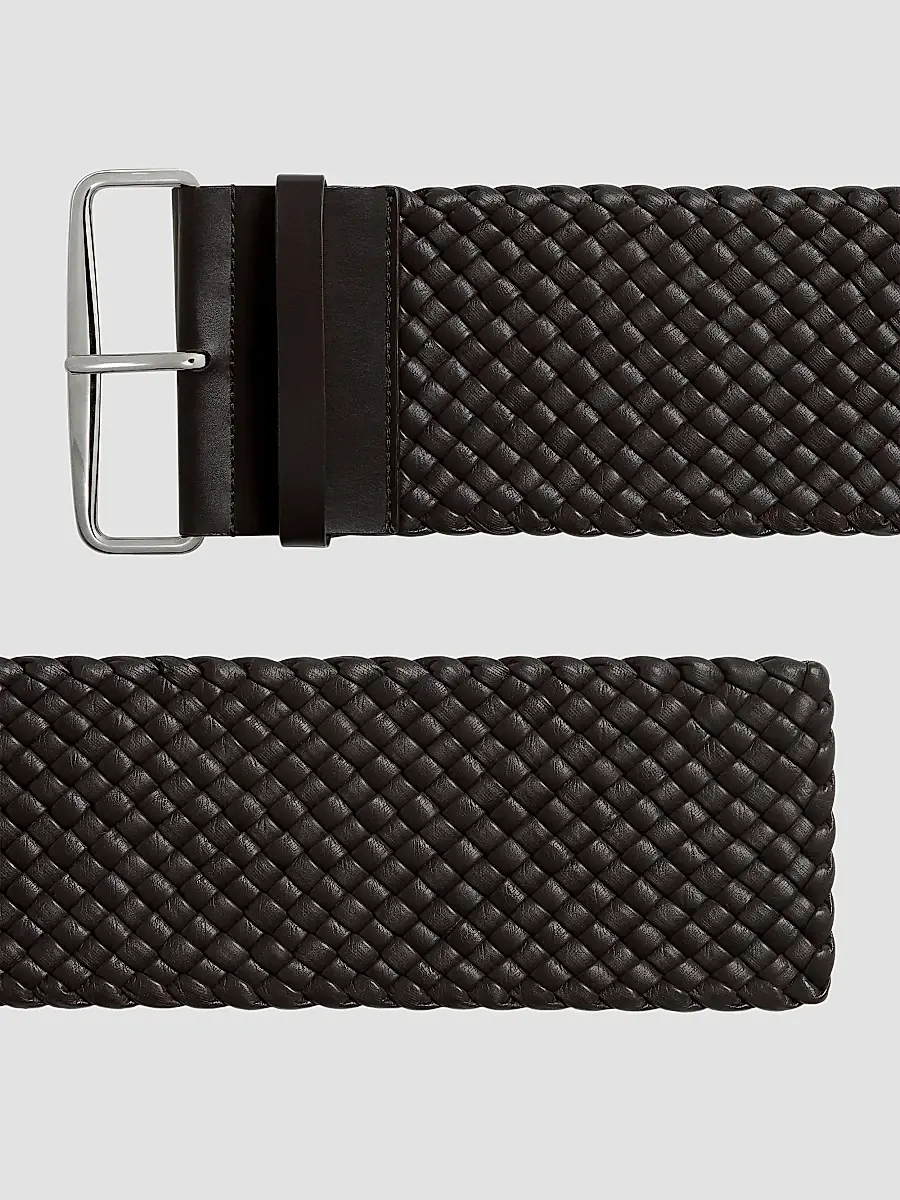 Bottega Veneta Women's Intrecciato Nappa Leather Belt | Thumbnail 4