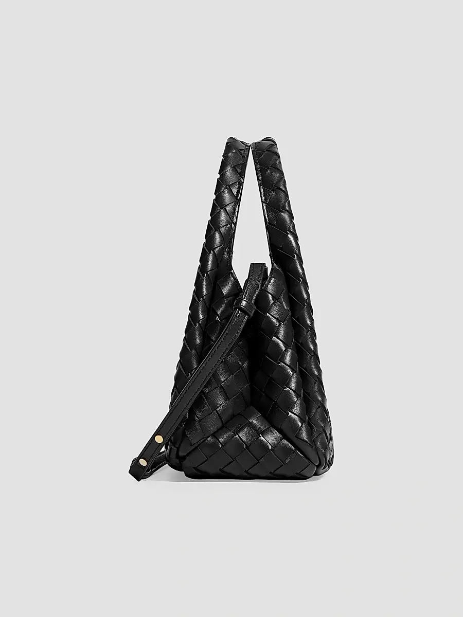 Bottega Veneta Women's Baby Campana Intrecciato Top Handle Bag | Thumbnail 3 Bottega Veneta Women's Baby Campana Intrecciato Top Handle Bag | Thumbnail 3