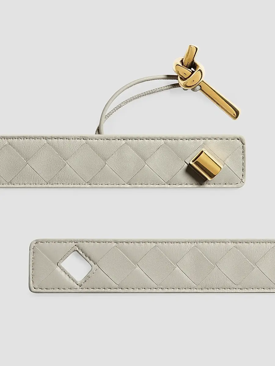 Bottega Veneta Women's Knot-Buckle Intrecciato Nappa Leather Belt | Thumbnail 4