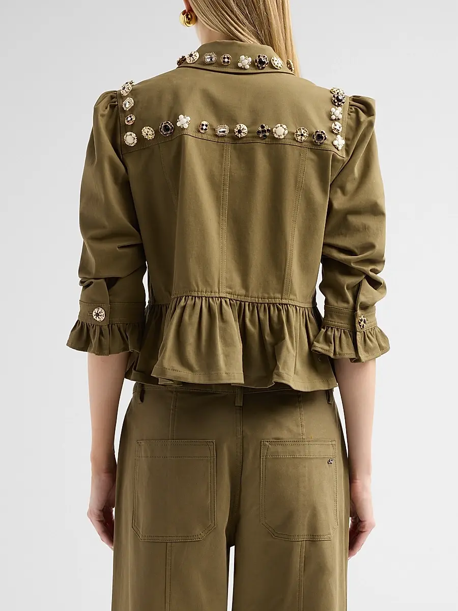 Cinq à Sept Women's Mixed Buttons Delanie Jacket | Thumbnail 3 Cinq à Sept Women's Mixed Buttons Delanie Jacket | Thumbnail 3