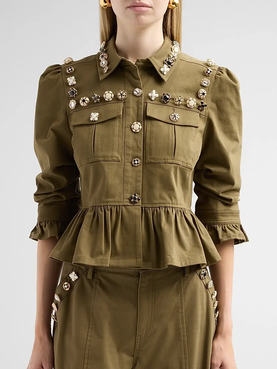 Cinq à Sept Women's Mixed Buttons Delanie Jacket | Thumbnail 5 Cinq à Sept Women's Mixed Buttons Delanie Jacket | Thumbnail 5