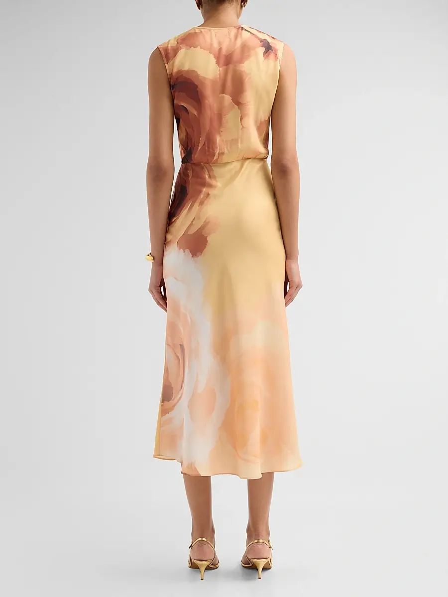 Misa Los Angeles Women's Maha Desert Rose Midi Dress | Thumbnail 3