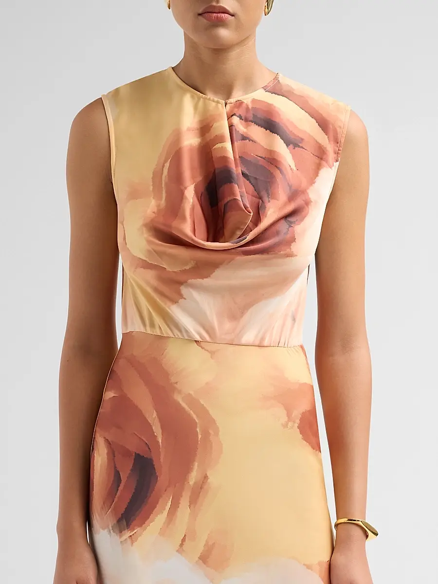 Misa Los Angeles Women's Maha Desert Rose Midi Dress | Thumbnail 5