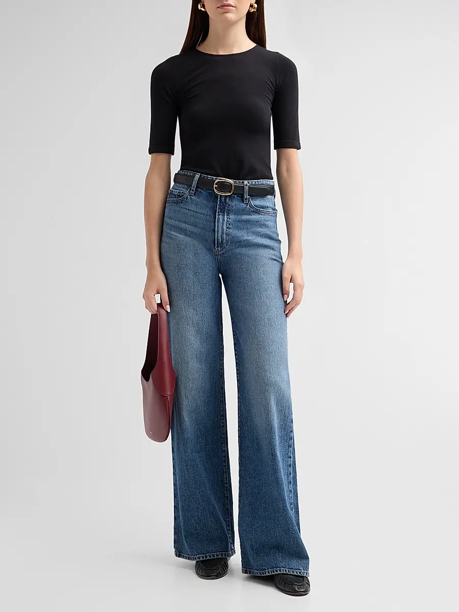 PAIGE Women's Frances High-Rise Wide-Leg Jeans | Thumbnail 2 PAIGE Women's Frances High-Rise Wide-Leg Jeans | Thumbnail 2