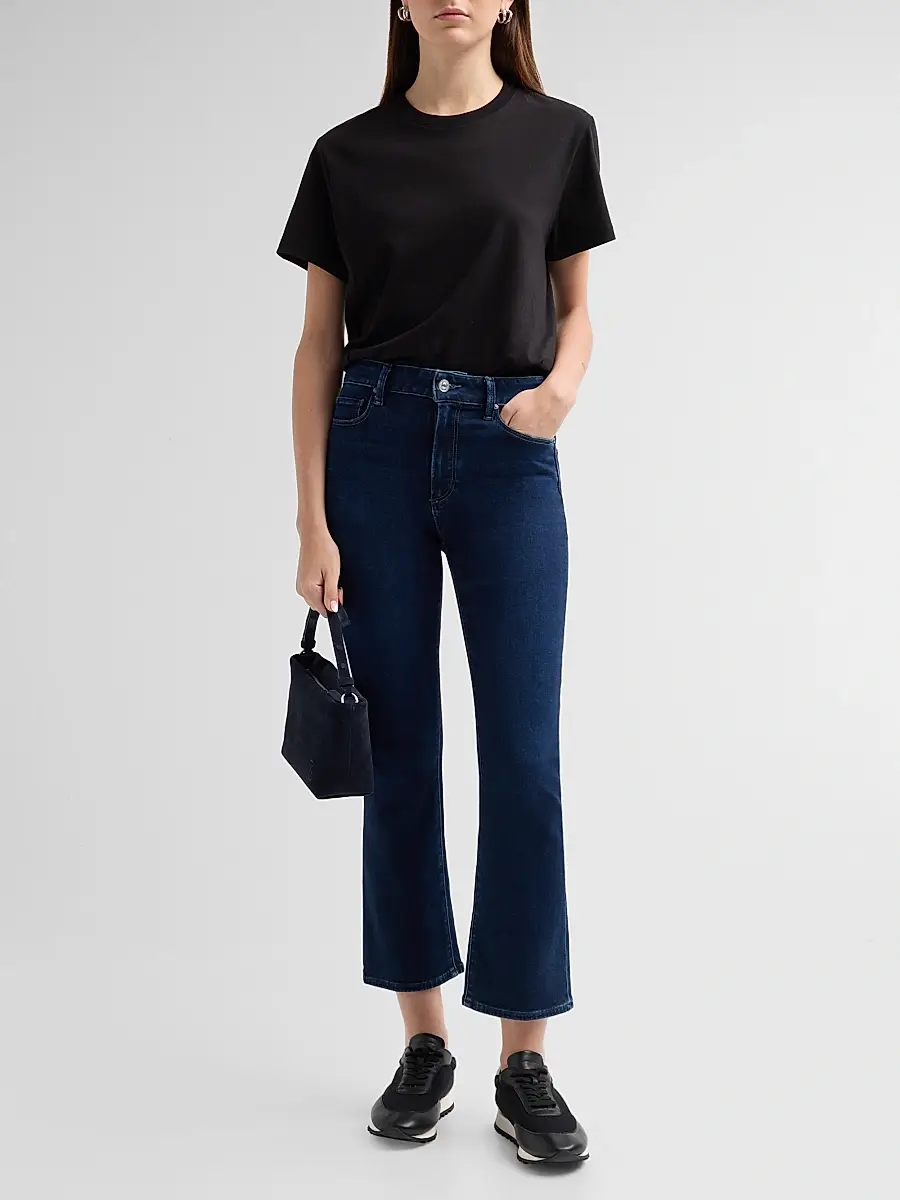 PAIGE Women's Mason High-Rise Crop Bootcut Jeans | Thumbnail 2 PAIGE Women's Mason High-Rise Crop Bootcut Jeans | Thumbnail 2