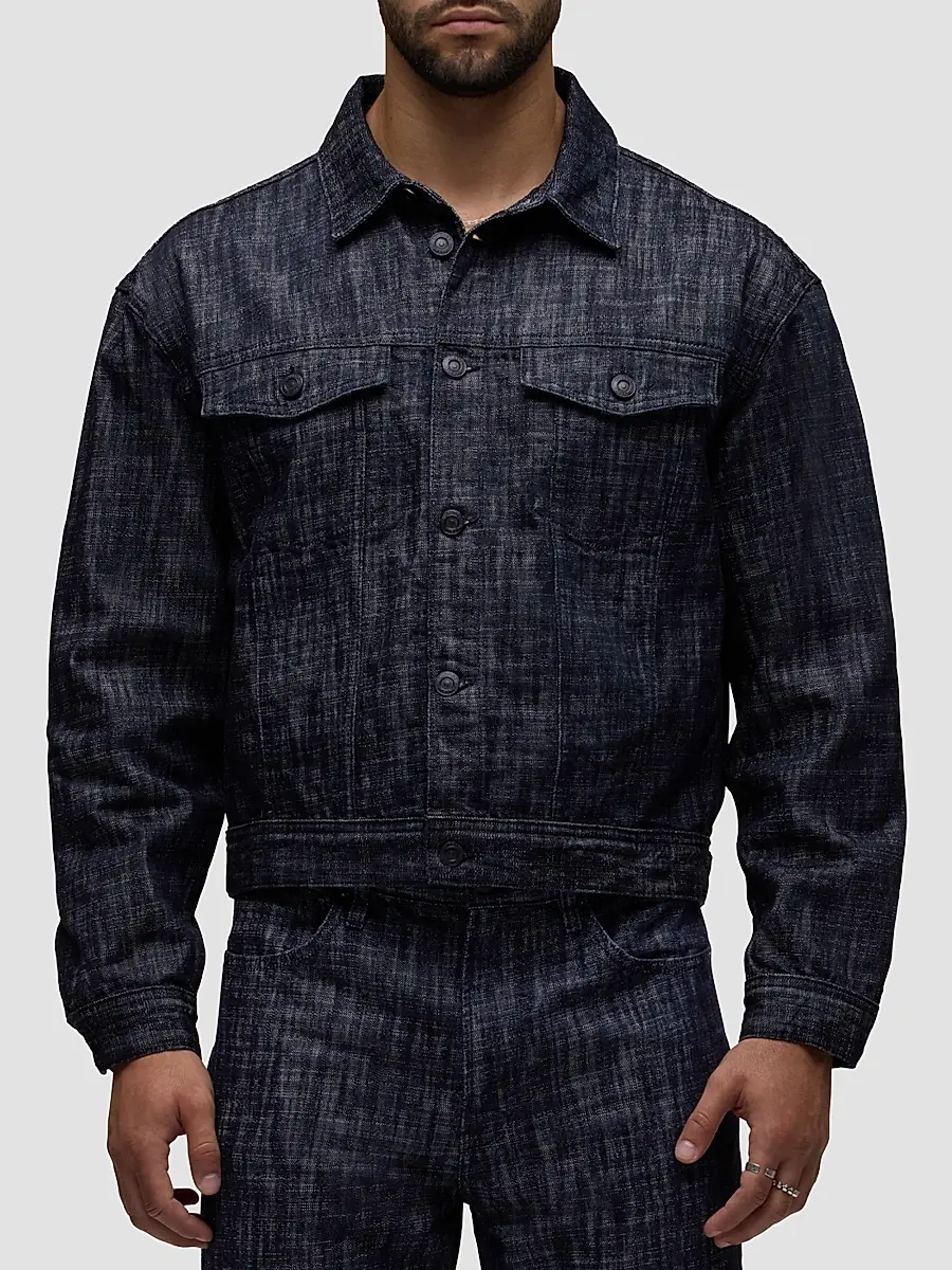 Hudson Jeans Men's Denim Trucker Jacket | Thumbnail 4 Hudson Jeans Men's Denim Trucker Jacket | Thumbnail 4
