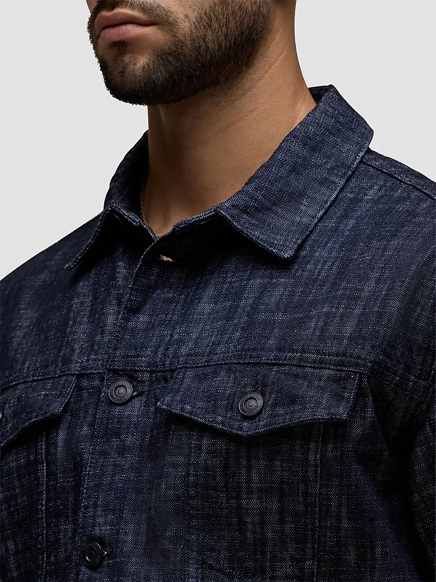 Hudson Jeans Men's Denim Trucker Jacket | Thumbnail 6 Hudson Jeans Men's Denim Trucker Jacket | Thumbnail 6