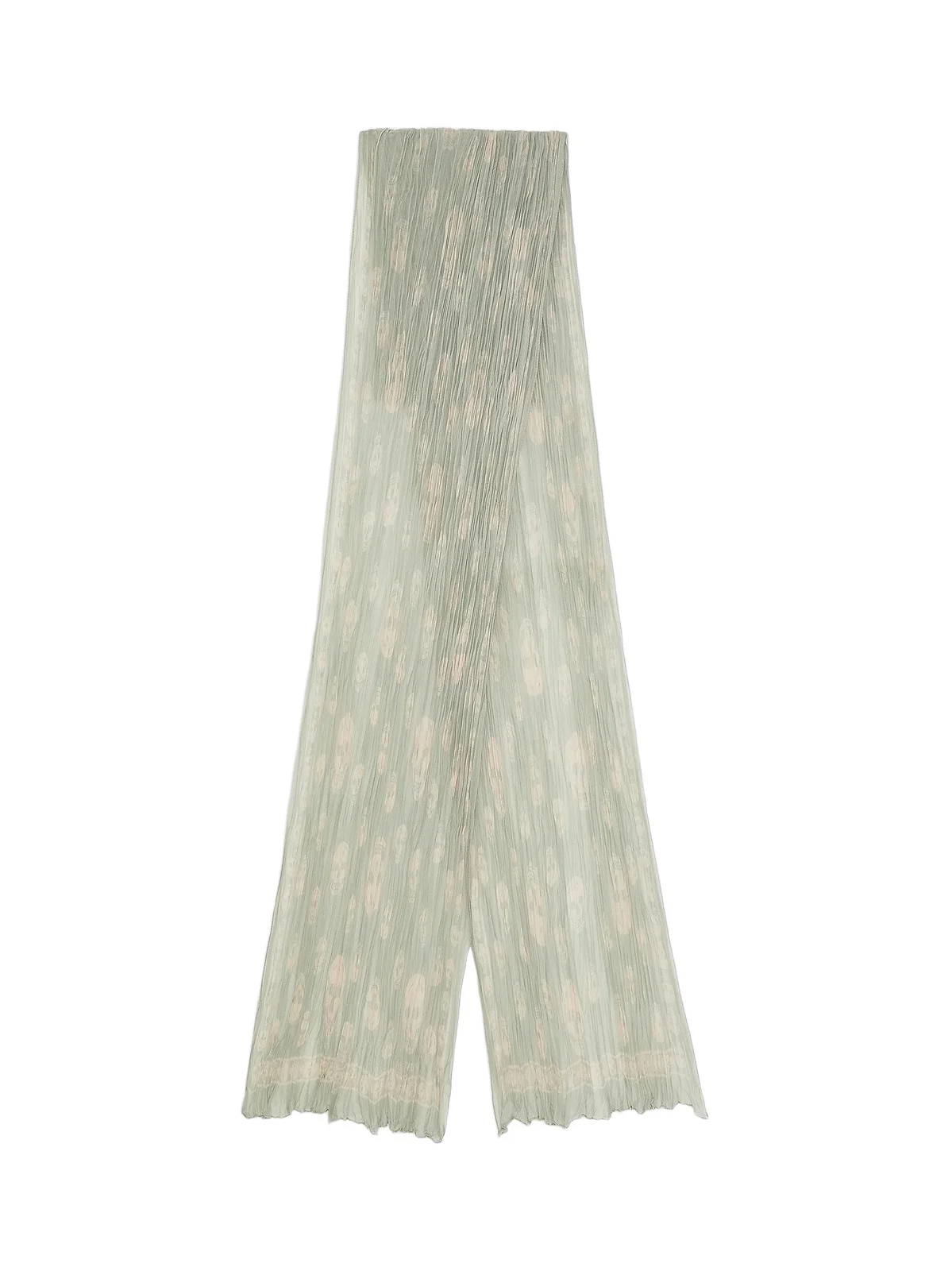 Women's Skull Pleated Silk Georgette Scarf