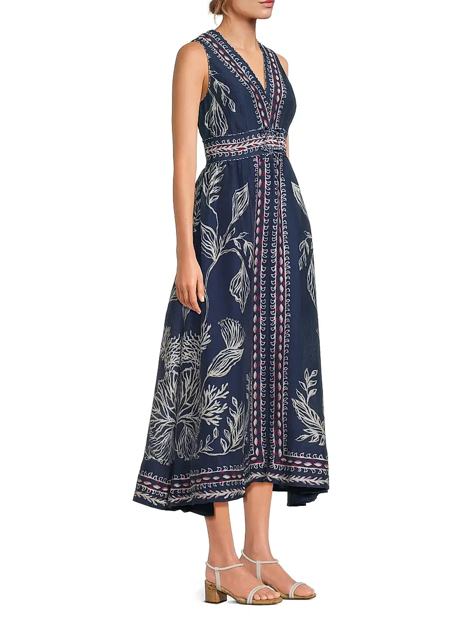 Lilly Pulitzer Women's Daniella Leafy Midi-Dress | Thumbnail 4 Lilly Pulitzer Women's Daniella Leafy Midi-Dress | Thumbnail 4