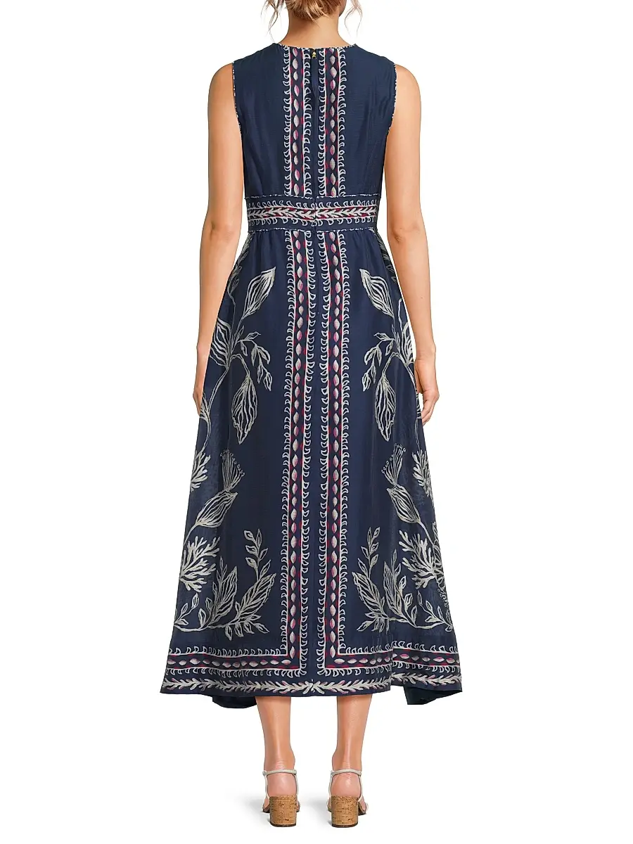 Lilly Pulitzer Women's Daniella Leafy Midi-Dress | Thumbnail 5 Lilly Pulitzer Women's Daniella Leafy Midi-Dress | Thumbnail 5