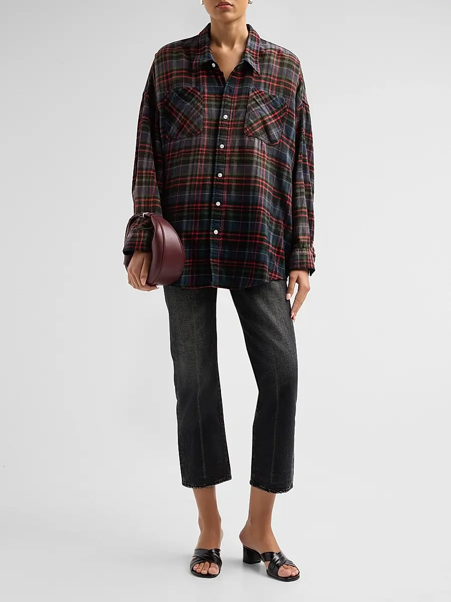 R13 Women's Drop Neck Workshirt | Thumbnail 2
