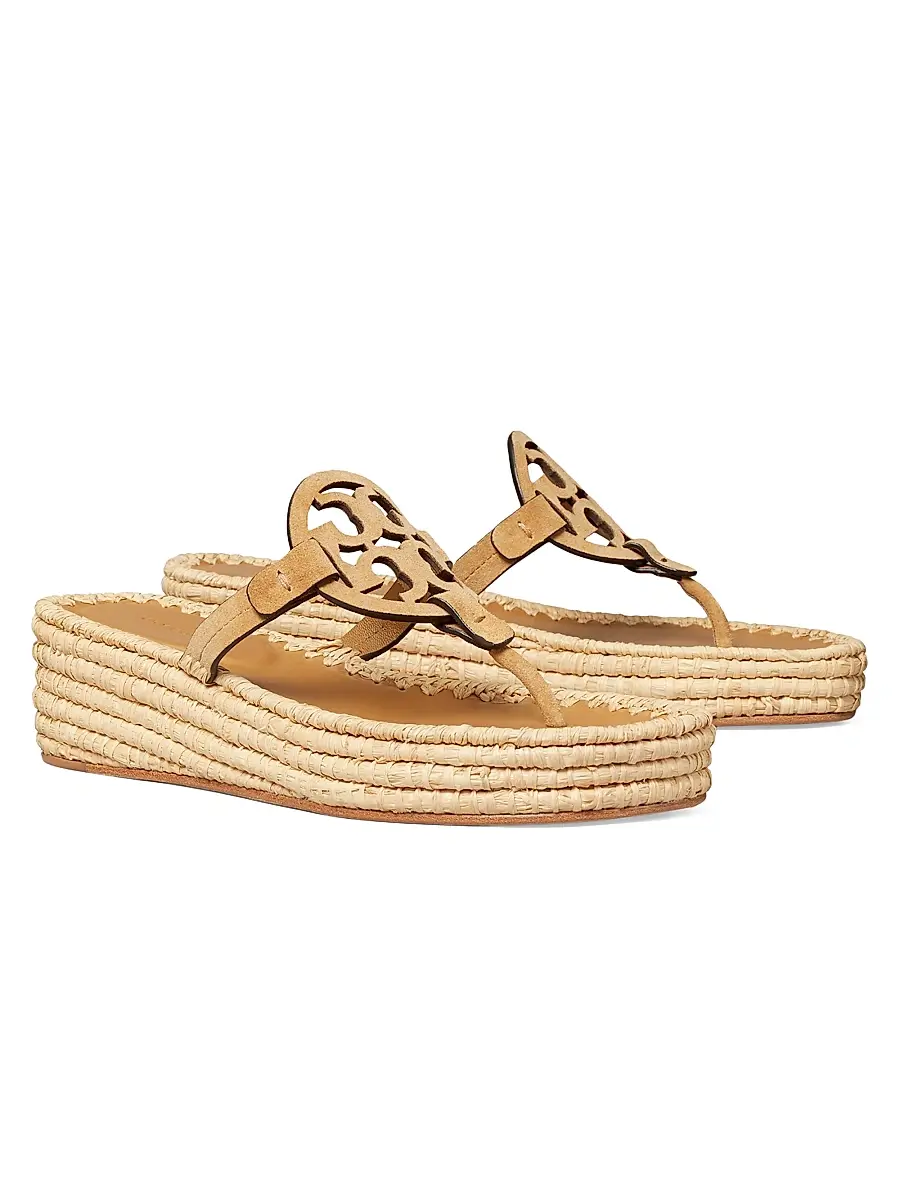 Tory Burch Women's Miller 25MM Suede Espadrille Sandals | Thumbnail 2