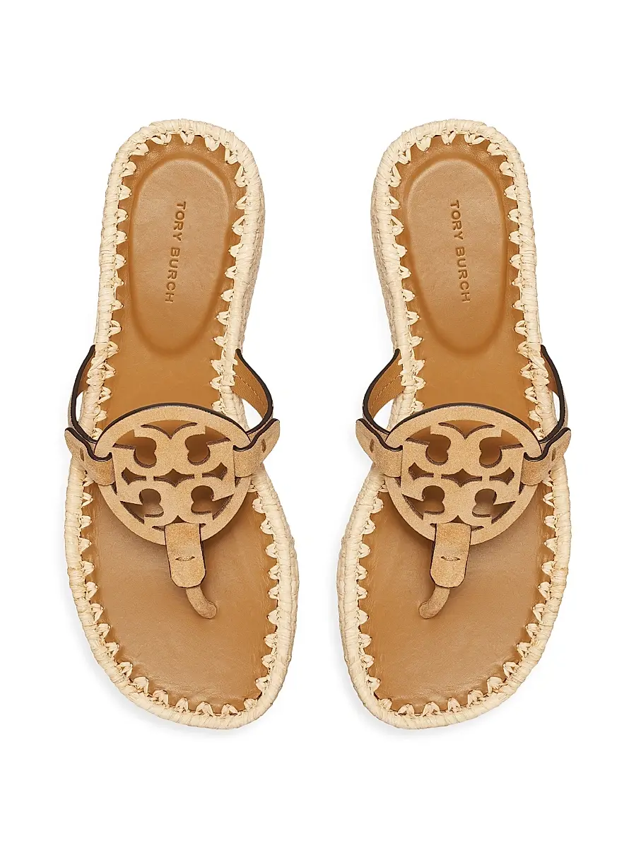 Tory Burch Women's Miller 25MM Suede Espadrille Sandals | Thumbnail 3