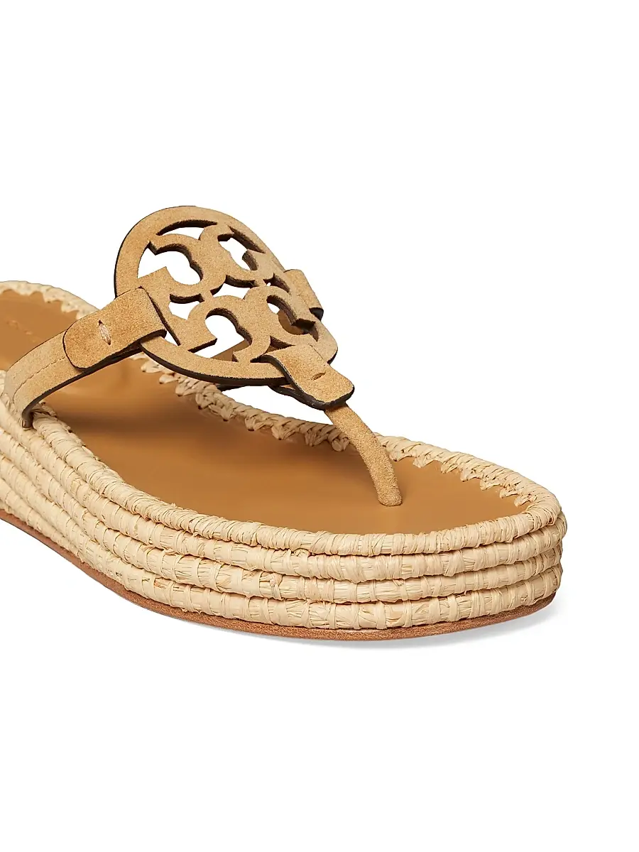Tory Burch Women's Miller 25MM Suede Espadrille Sandals | Thumbnail 4