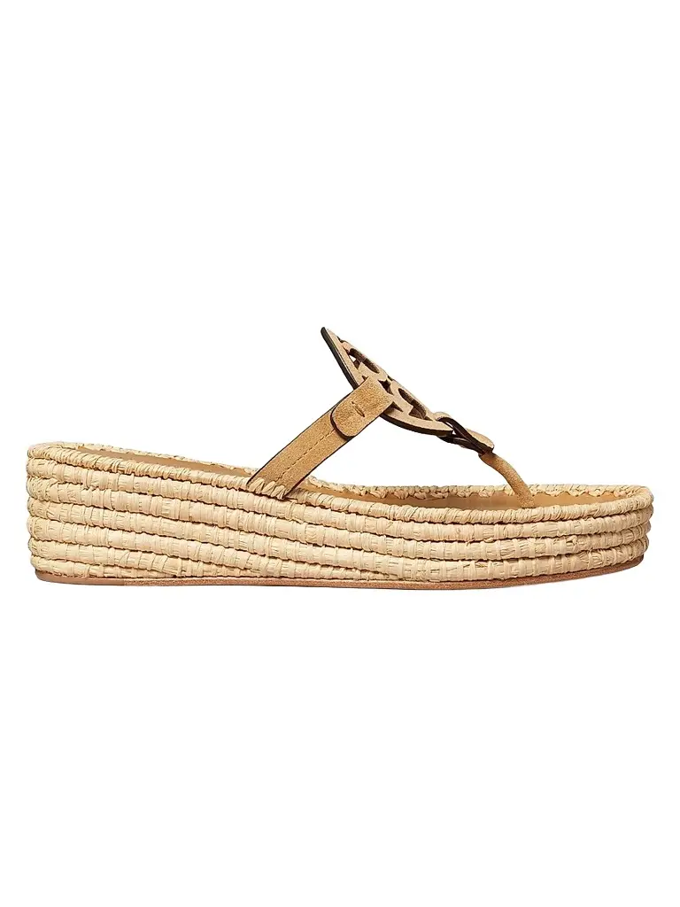 Tory Burch Women's Miller 25MM Suede Espadrille Sandals