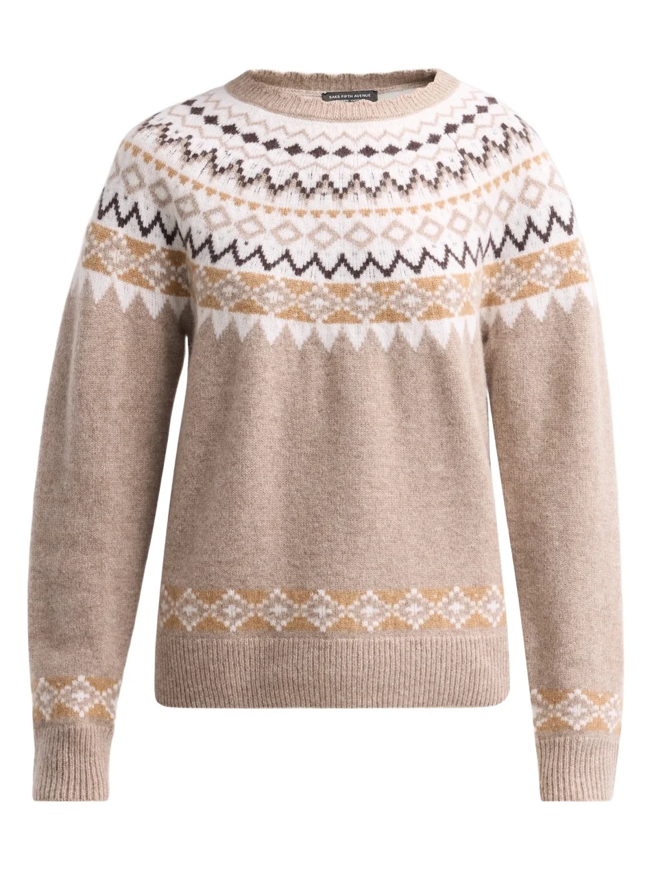 Women's Fair-Isle-Inspired Cashmere Sweater Women's Fair-Isle-Inspired Cashmere Sweater