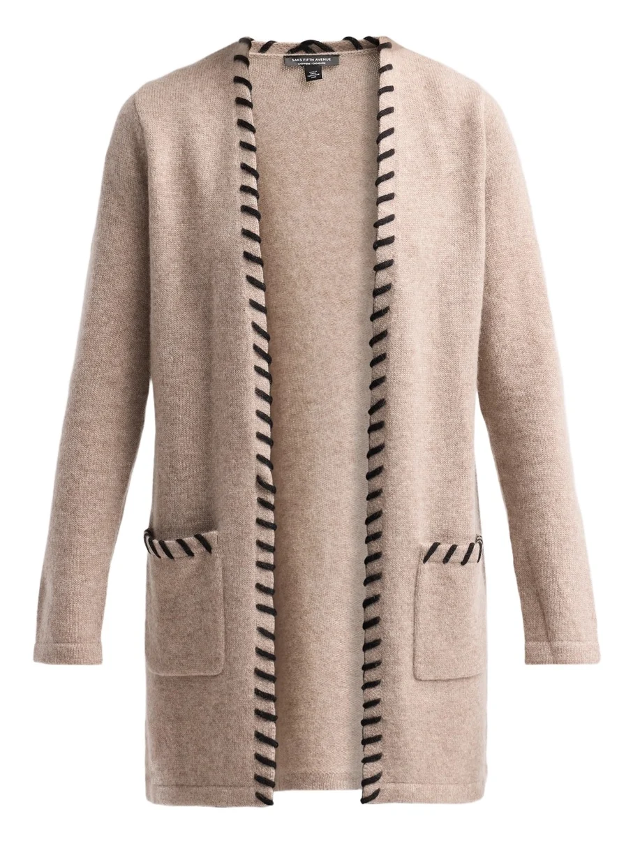 Saks Fifth Avenue Women's Whipstitch Cashmere Cardigan