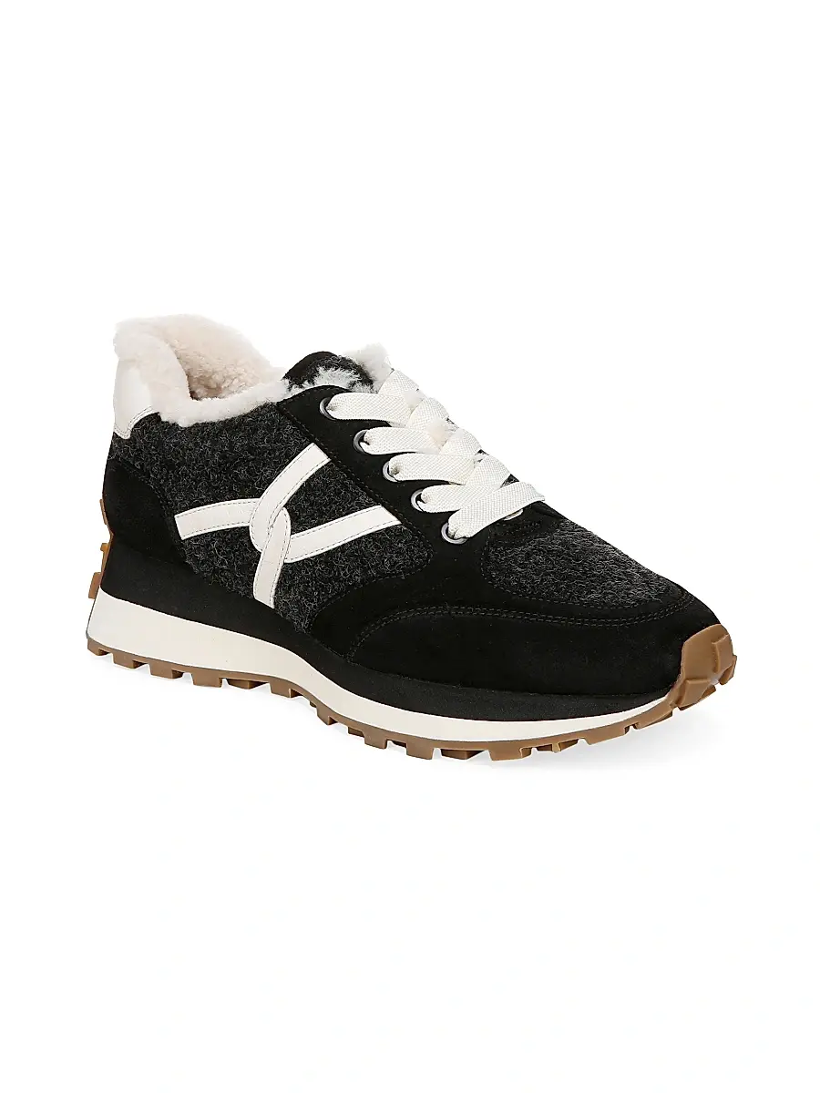 Veronica Beard Women's Valentina-3 Shearling-Lined Sneakers | Thumbnail 2 Veronica Beard Women's Valentina-3 Shearling-Lined Sneakers | Thumbnail 2
