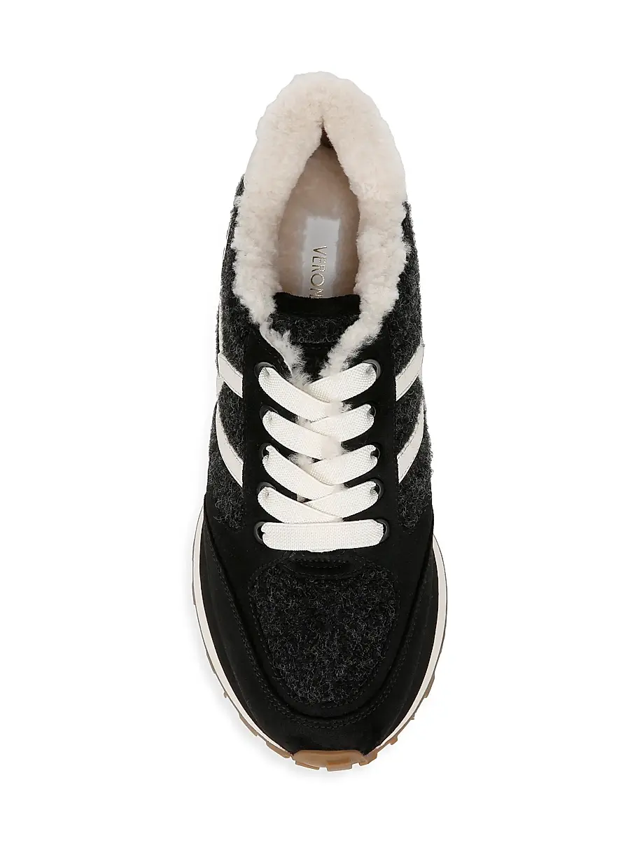 Veronica Beard Women's Valentina-3 Shearling-Lined Sneakers | Thumbnail 4 Veronica Beard Women's Valentina-3 Shearling-Lined Sneakers | Thumbnail 4