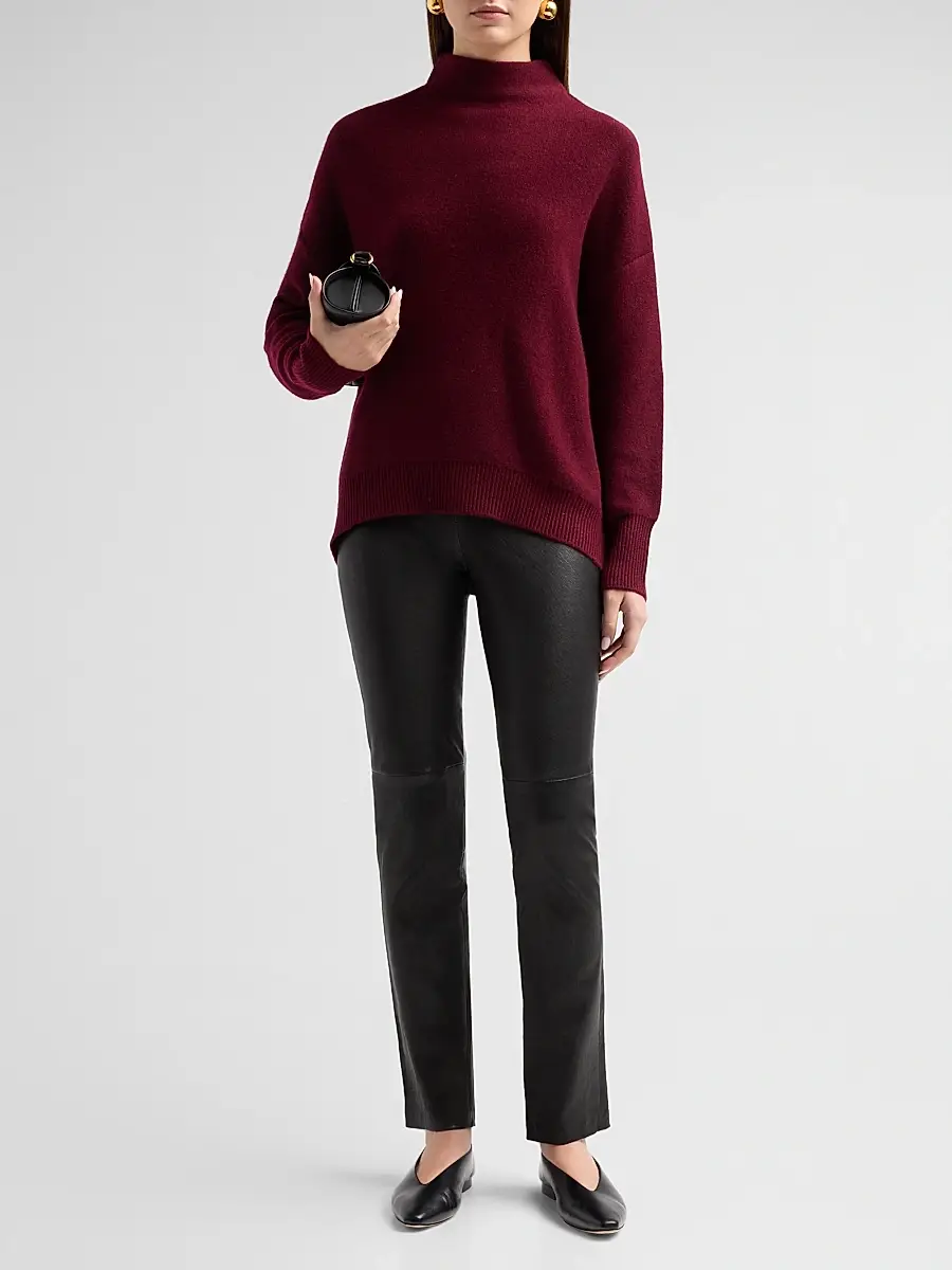 Saks Fifth Avenue Women's Cashmere Drop-Shoulder Turtleneck Sweater | Thumbnail 2 Saks Fifth Avenue Women's Cashmere Drop-Shoulder Turtleneck Sweater | Thumbnail 2