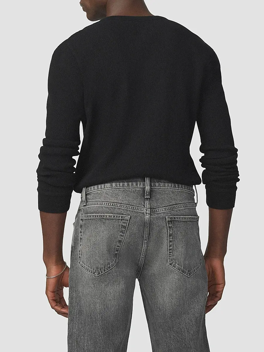 Joe's Jeans Men's Waffle-Knit Cotton Henley | Thumbnail 3