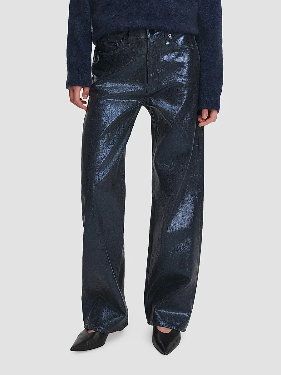 rag & bone Women's Logan Coated Wide-Leg Pants | Thumbnail 5 rag & bone Women's Logan Coated Wide-Leg Pants | Thumbnail 5