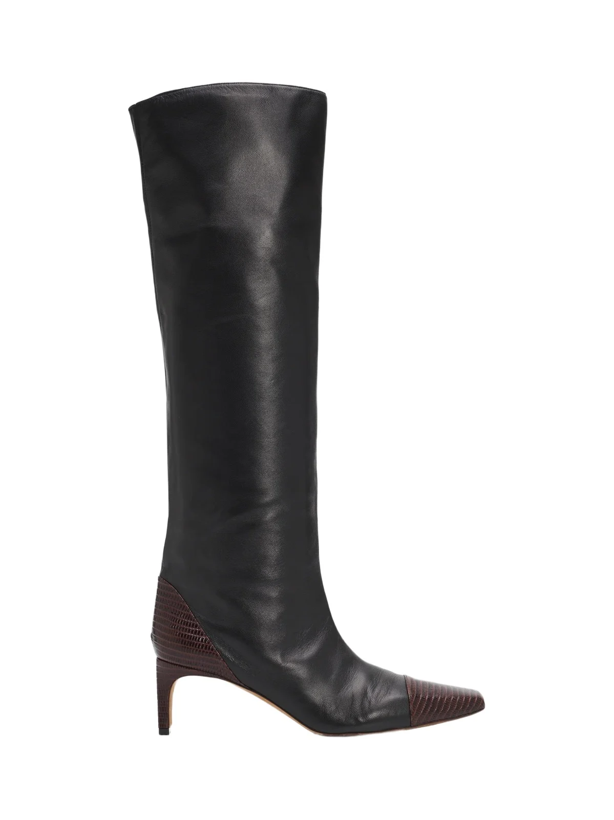 Ulla Johnson Women's Carlyle 60MM Lizard-Embossed Leather Knee-High Boots
