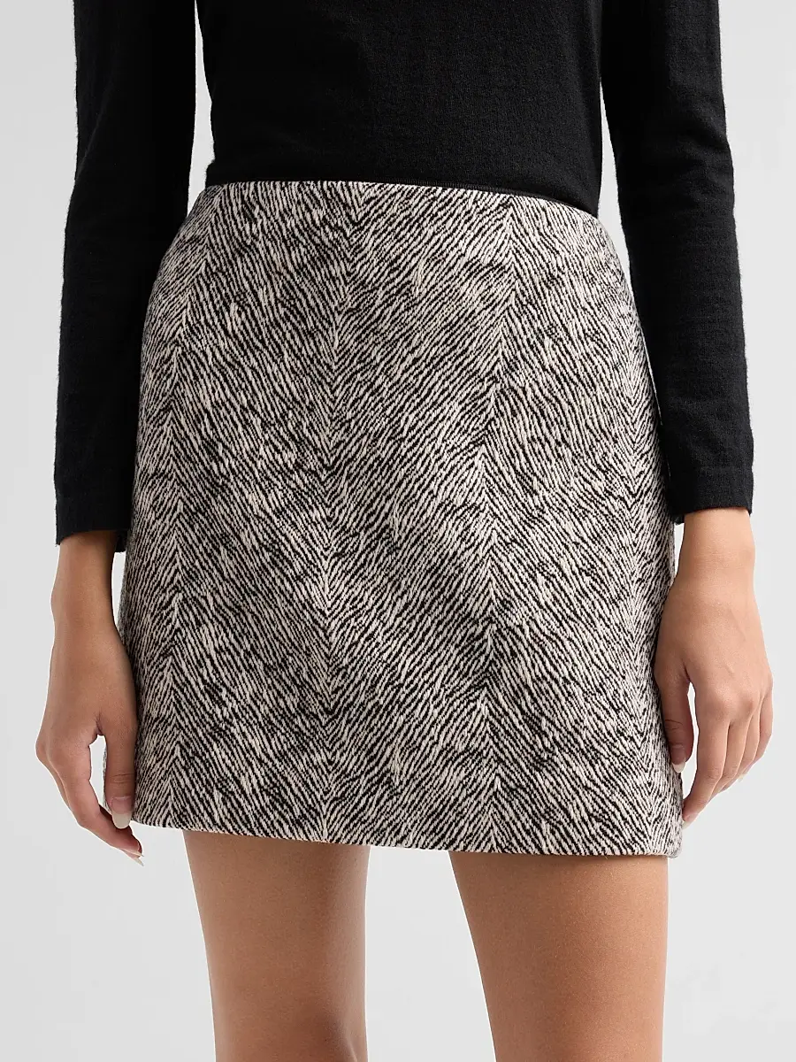 Milly Women's Emily Herringbone Mini Skirt | Thumbnail 5 Milly Women's Emily Herringbone Mini Skirt | Thumbnail 5