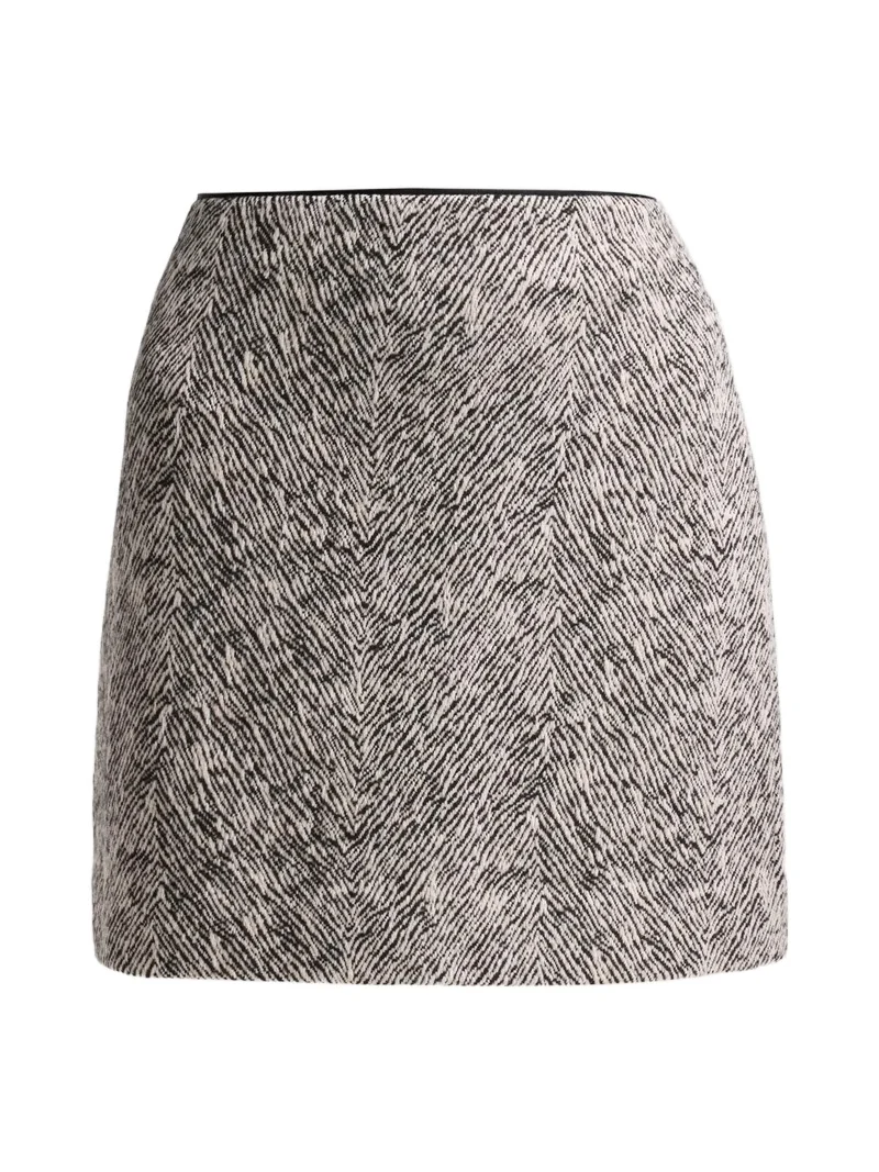 Milly Women's Emily Herringbone Mini Skirt