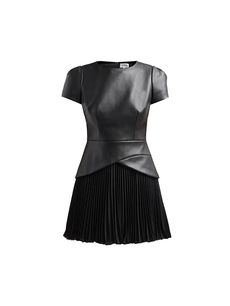 Women's Haddy Mixed-Media Faux Leather Mini Dress Women's Haddy Mixed-Media Faux Leather Mini Dress
