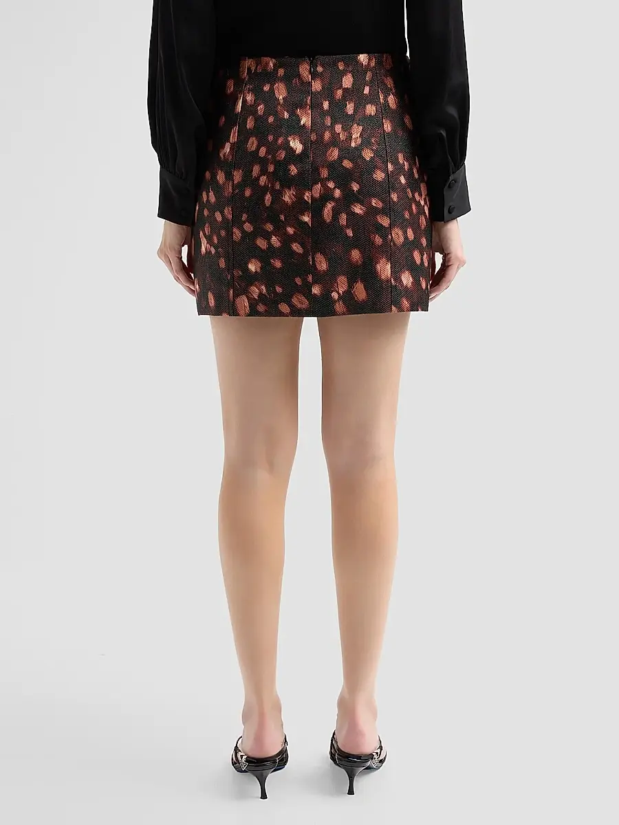 Milly Women's Jaylene Chevron Jacquard Mini Skirt | Thumbnail 3 Milly Women's Jaylene Chevron Jacquard Mini Skirt | Thumbnail 3