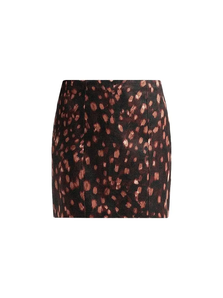 Milly Women's Jaylene Chevron Jacquard Mini Skirt