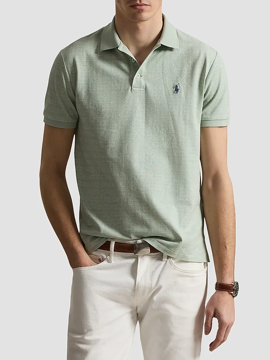 Polo Ralph Lauren Men's Custom-Slim-Fit Stretch Mesh Polo Shirt | Thumbnail 4
